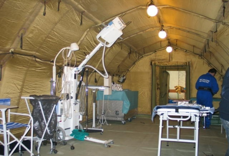 Госпиталь отряда "Центроспас" МЧС России в Бейруте оснащен мобильным рентгеном компании НОЭЛСИ